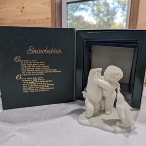 Department 56 Snowbabies Figurine - White and Cream